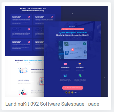 Software Salespage
